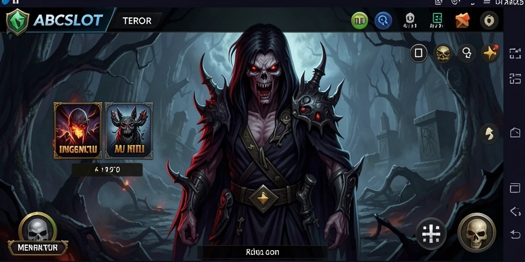 Tangkapan layar dari gameplay menyeramkan di ABCSLOT.