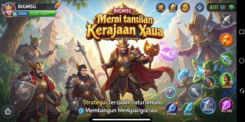 Tangkapan layar BIGMSG menunjukkan pertempuran strategis yang seru.