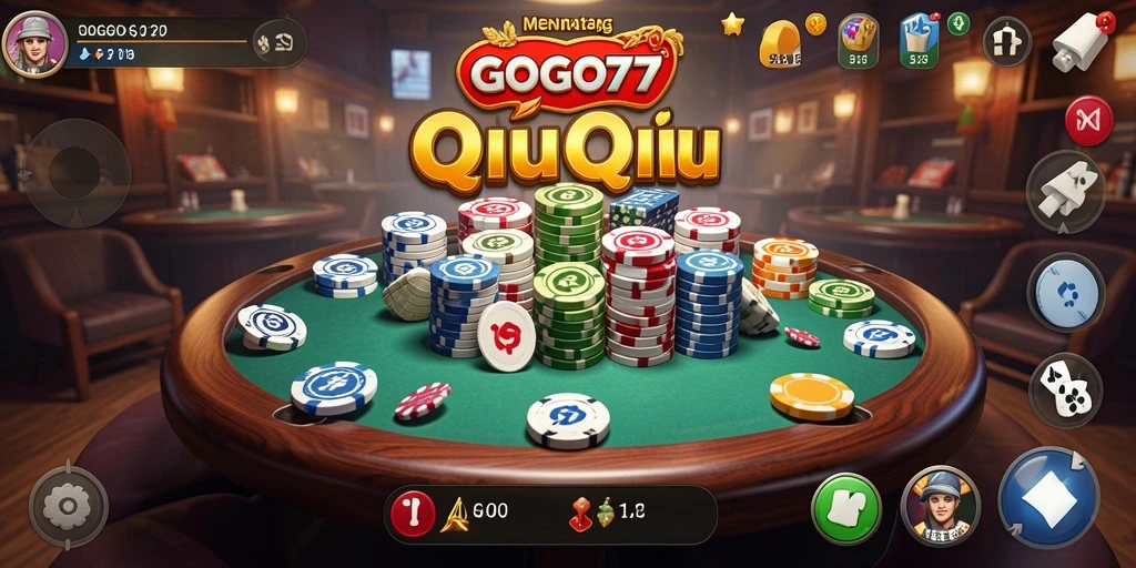 Tampilan gameplay QiuQiu yang menarik dan interaktif.